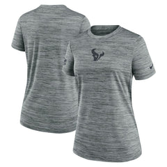 Houston Texans Women's Sideline Velocity Dri-FIT T-Shirt Gray
