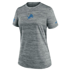 Detroit Lions Women's Sideline Velocity Dri-FIT T-Shirt Gray