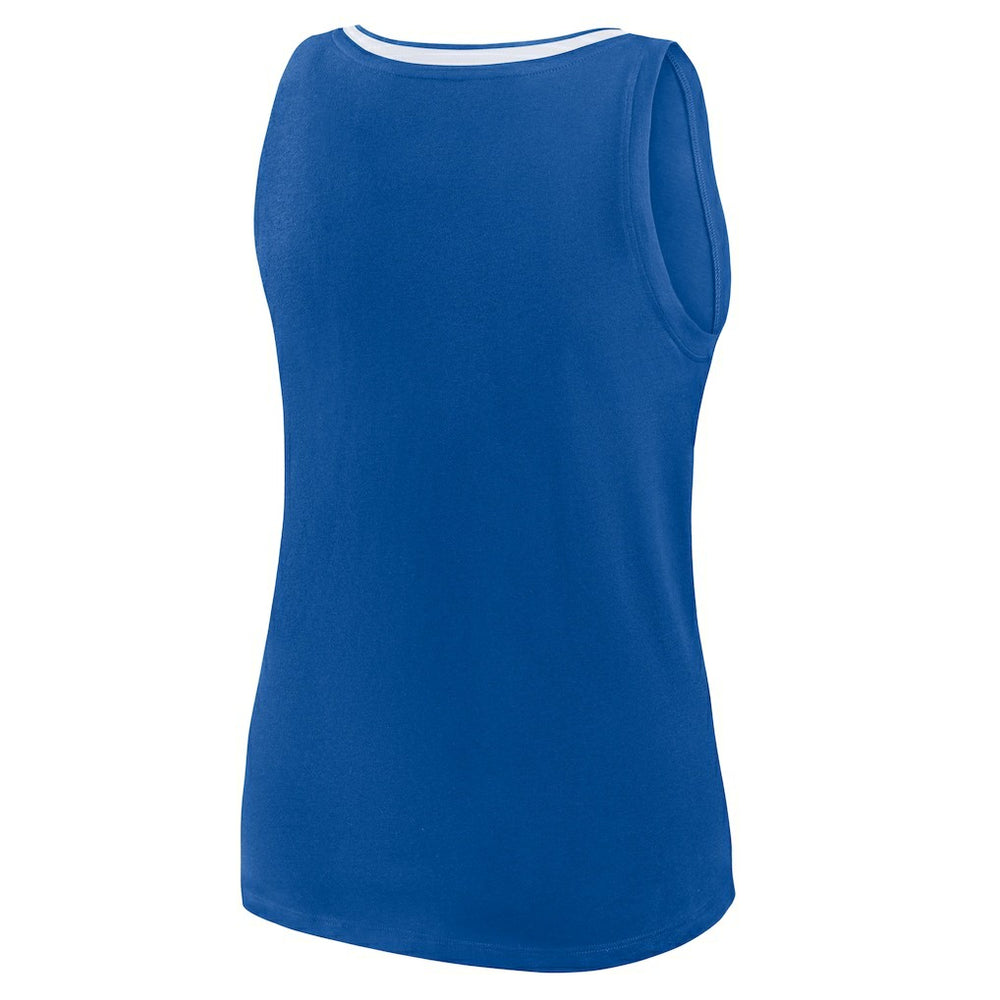 New York Giants Logo Athletic Women's Stellar Win V-Neck Tank Top Royal
