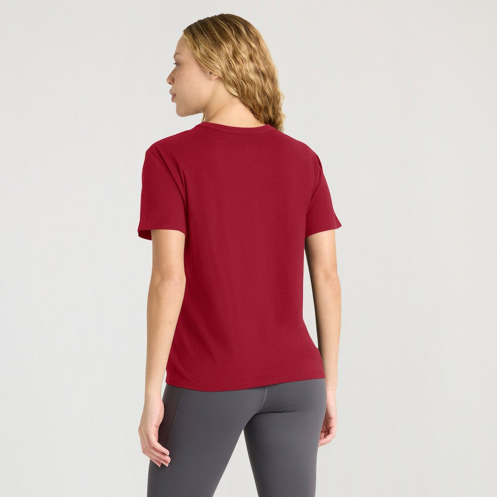 San Francisco 49ers Women's Line Em Up T-Shirt Scarlet