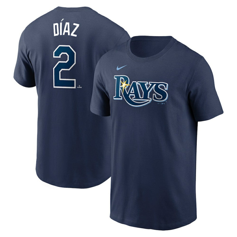Yandy Diaz Tampa Bay Rays Nike Fuse Name & Number T-Shirt - Navy T-shirts