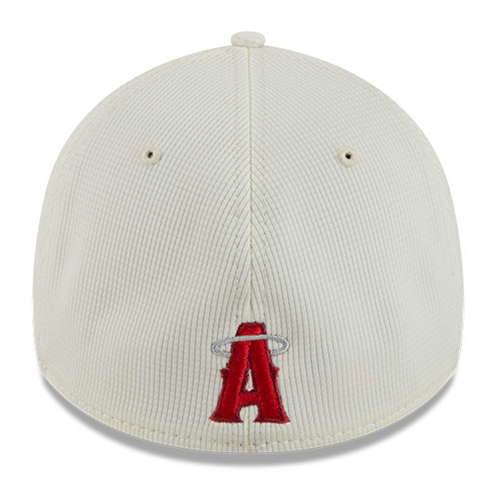 Los Angeles Angels New Era City Connect Batting Practice 39THIRTY Flex Hat - Cream/Red Hats