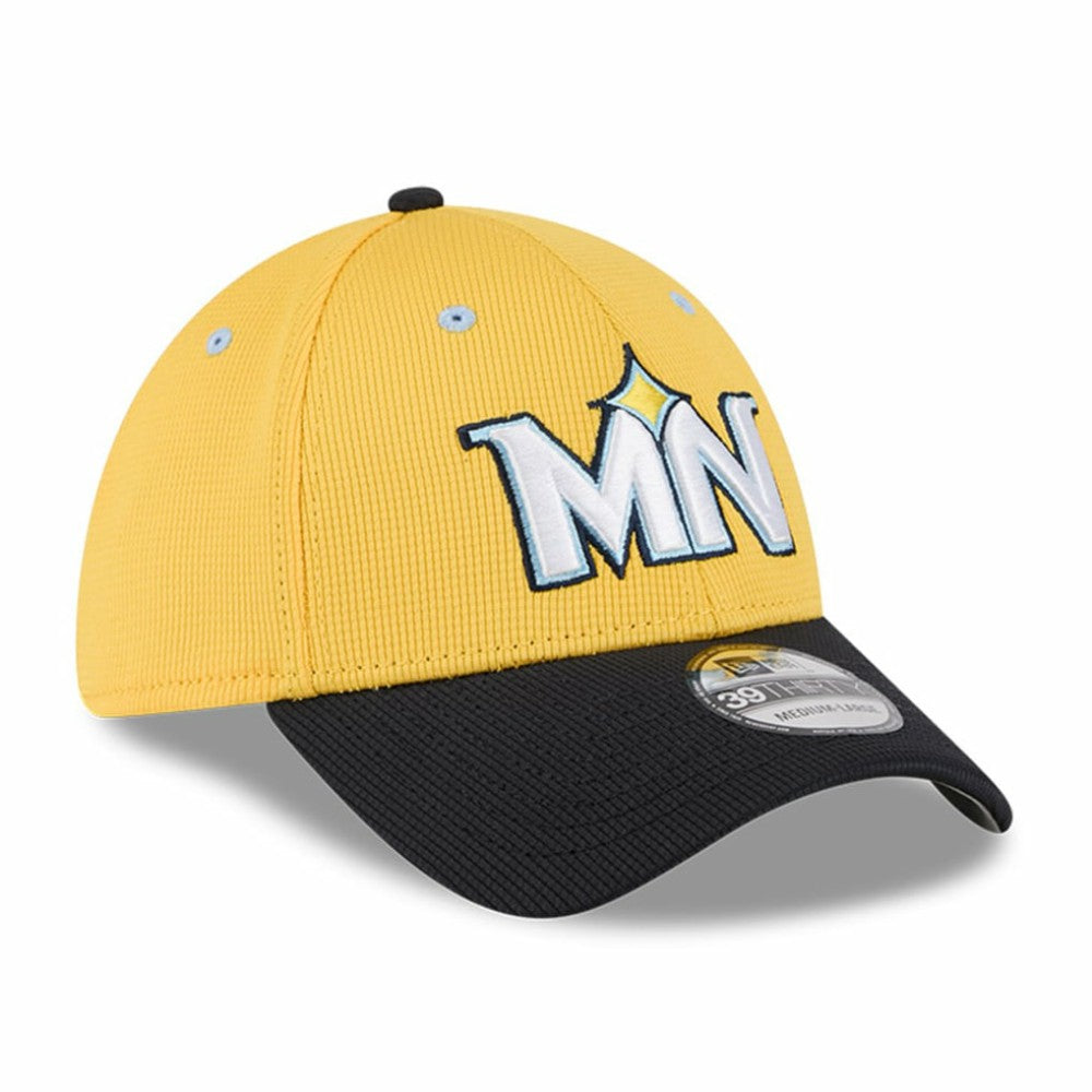 Minnesota Twins New Era City Connect Batting Practice 39THIRTY Flex Hat - Yellow/Black Hats