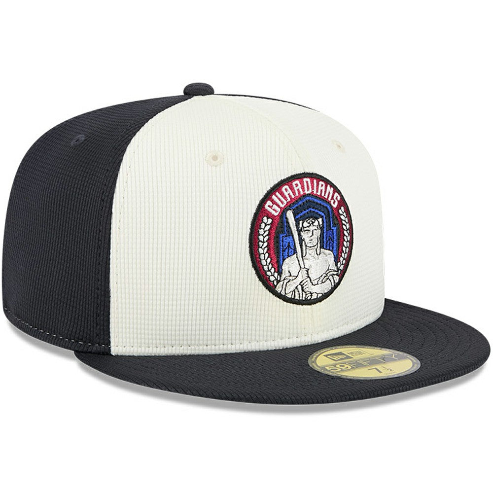 Cleveland Guardians New Era City Connect Batting Practice 59FIFTY Fitted Hat - Navy/White Hats