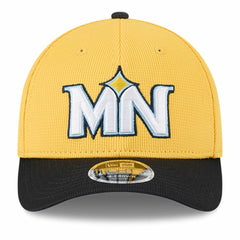 Minnesota Twins New Era City Connect Batting Practice 9FORTY M-Crown Adjustable Hat - Yellow/Black Hats
