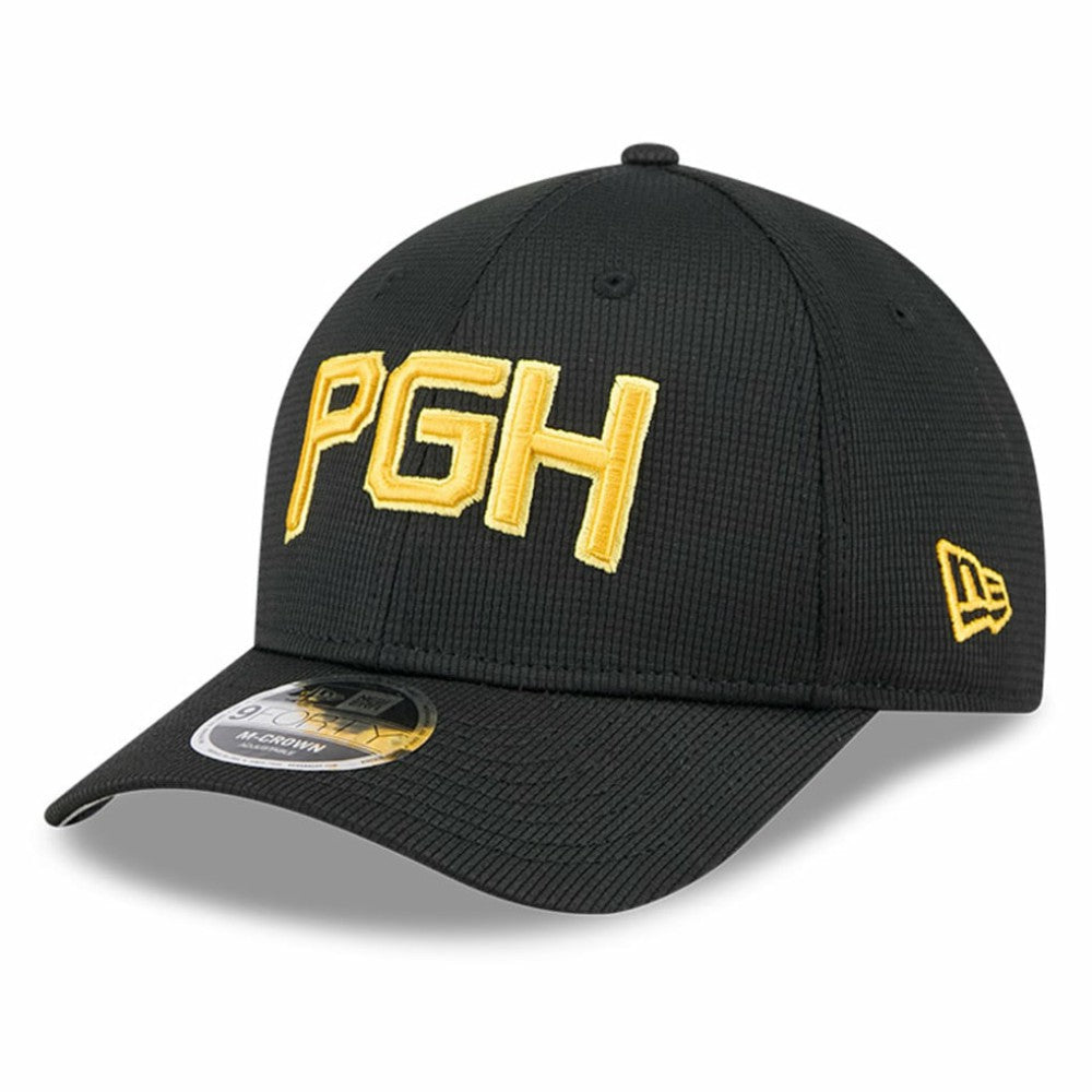 Pittsburgh Pirates New Era City Connect Batting Practice 9FORTY M-Crown Adjustable Hat - Black Hats