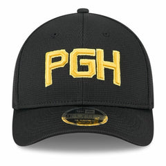 Pittsburgh Pirates New Era City Connect Batting Practice 9FORTY M-Crown Adjustable Hat - Black Hats