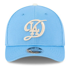 Los Angeles Dodgers New Era City Connect Batting Practice 9FORTY M-Crown Adjustable Hat - Light Blue Hats