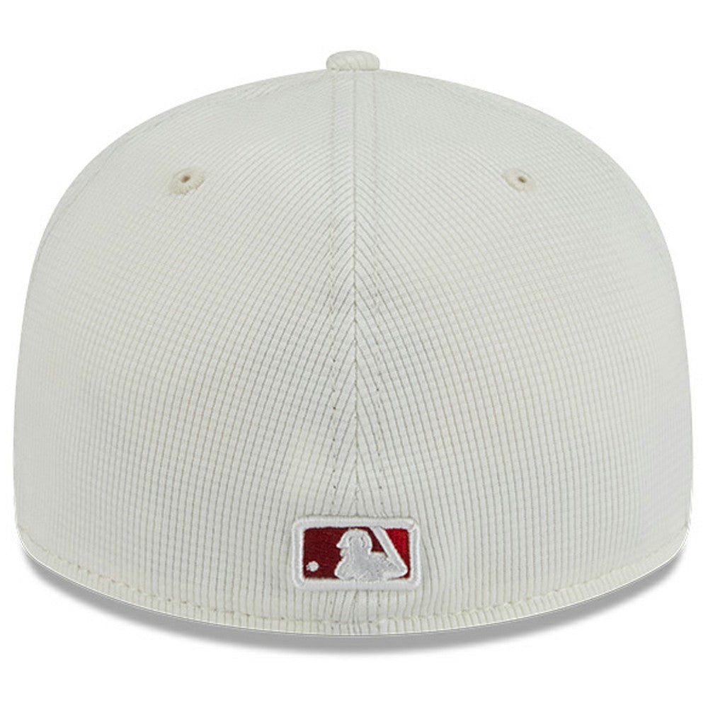 Los Angeles Angels New Era City Connect Batting Practice Low Profile 59FIFTY Fitted Hat - Cream/Red Hats