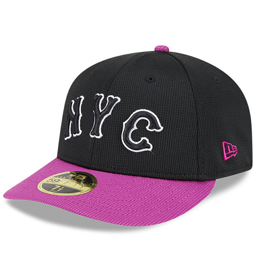 New York Mets New Era City Connect Batting Practice Low Profile 59FIFTY Fitted Hat - Charcoal/Purple Hats