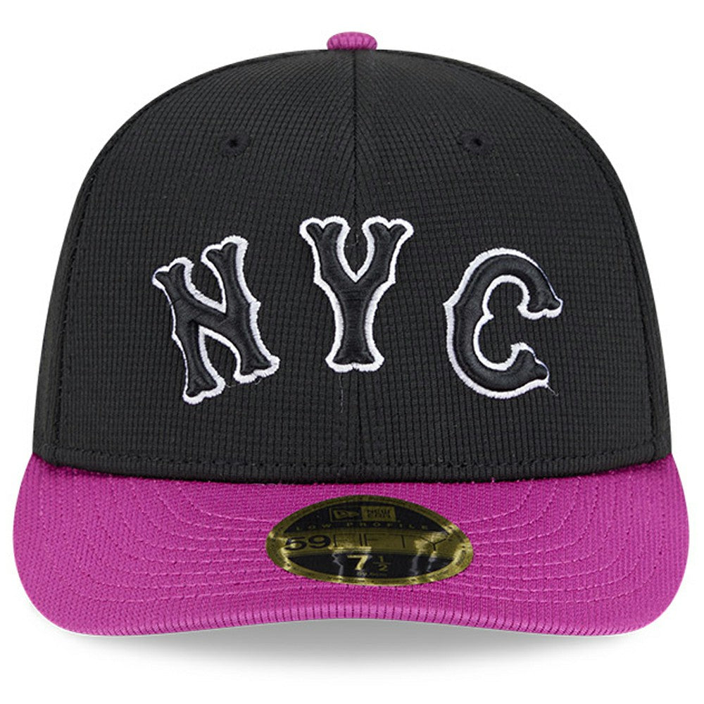 New York Mets New Era City Connect Batting Practice Low Profile 59FIFTY Fitted Hat - Charcoal/Purple Hats