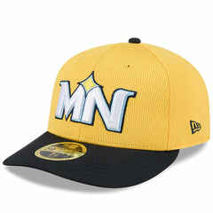 Minnesota Twins New Era City Connect Batting Practice Low Profile 59FIFTY Fitted Hat - Yellow/Black Hats