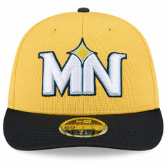 Minnesota Twins New Era City Connect Batting Practice Low Profile 59FIFTY Fitted Hat - Yellow/Black Hats