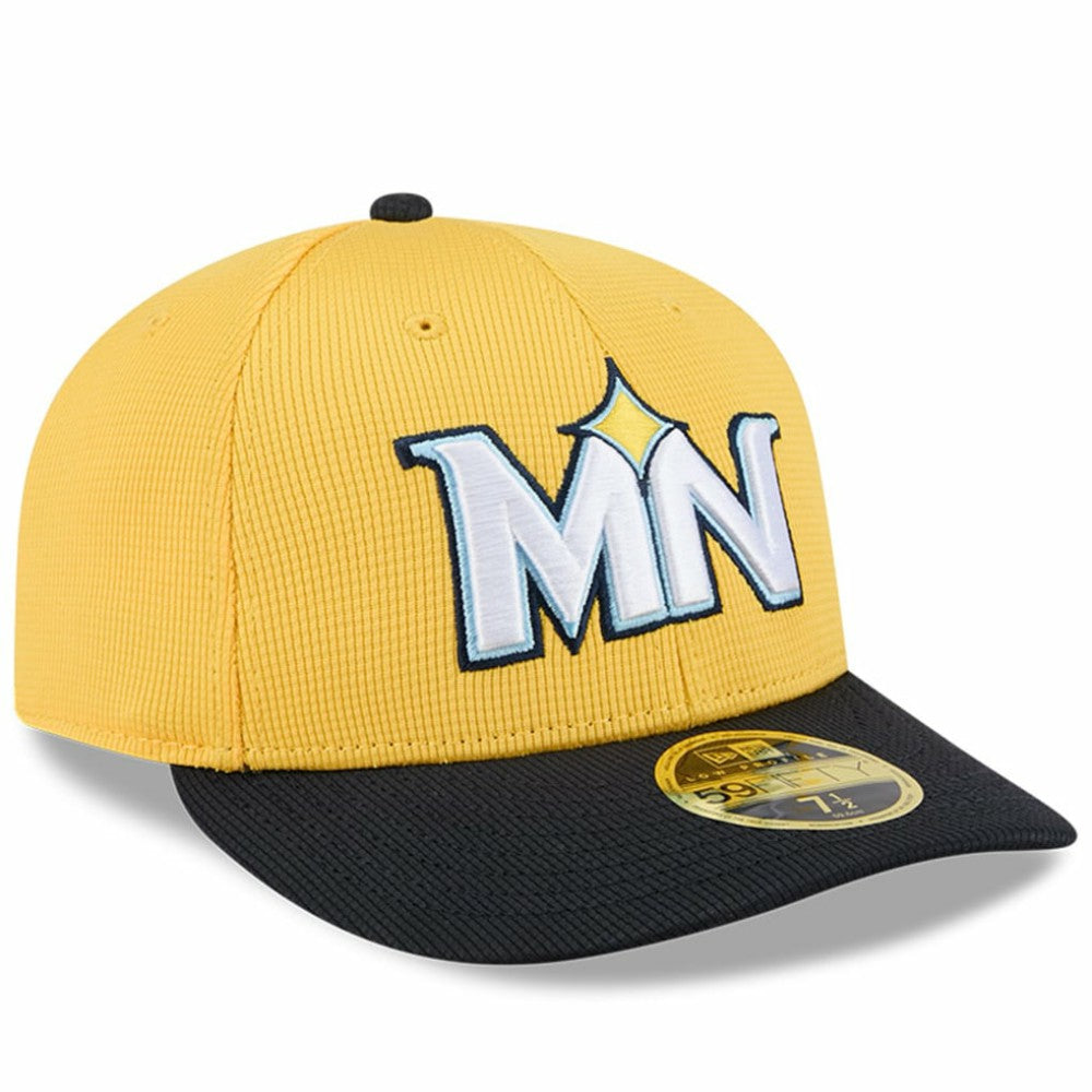Minnesota Twins New Era City Connect Batting Practice Low Profile 59FIFTY Fitted Hat - Yellow/Black Hats