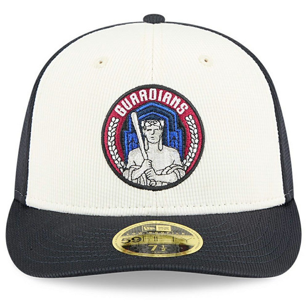 Cleveland Guardians New Era City Connect Batting Practice Low Profile 59FIFTY Fitted Hat - Navy/White Hats