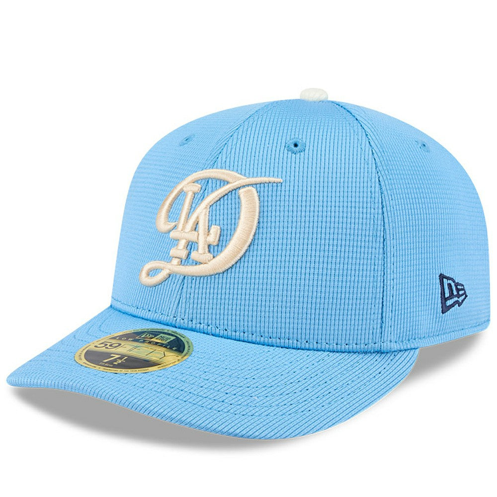 Los Angeles Dodgers New Era City Connect Batting Practice Low Profile 59FIFTY Fitted Hat - Light Blue Hats