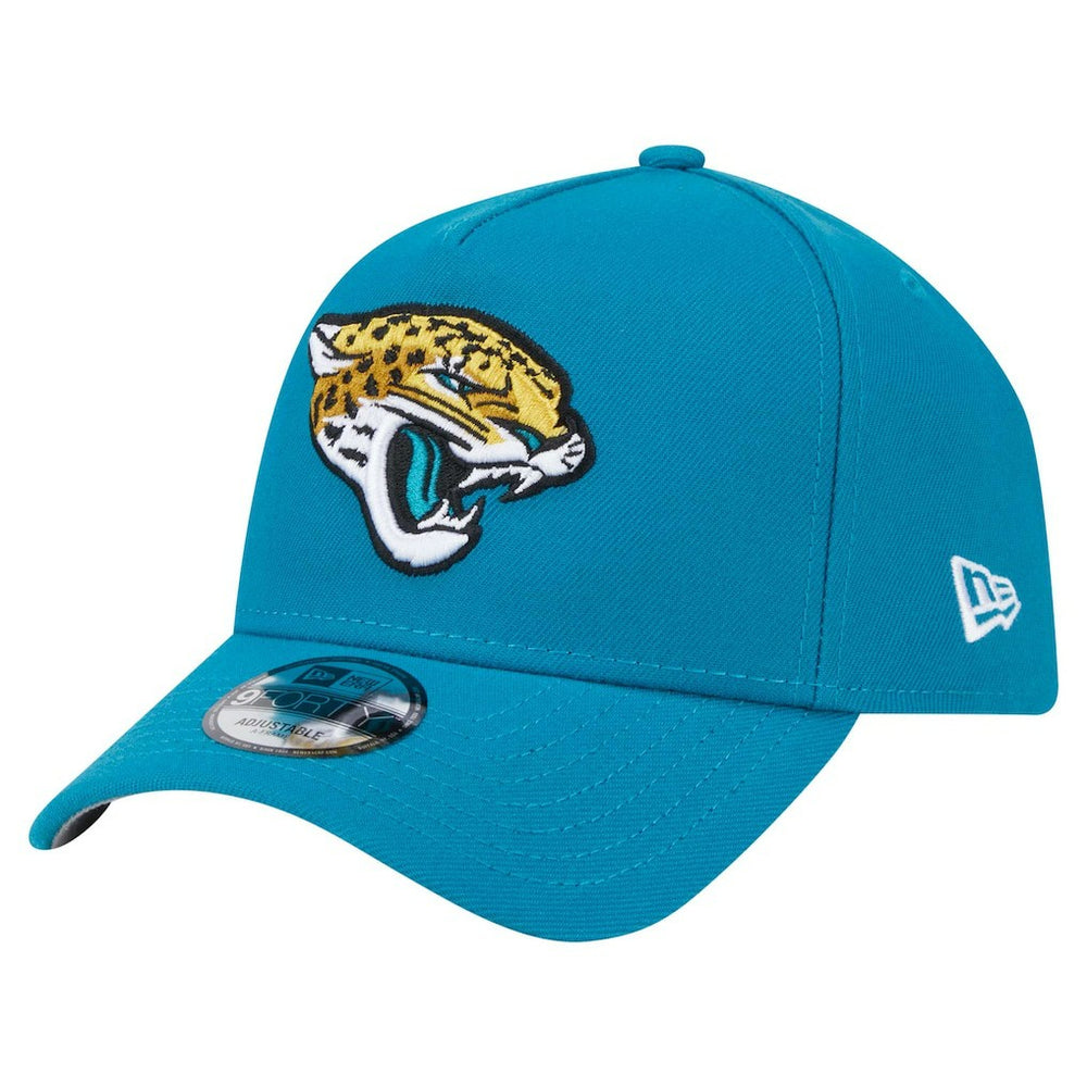 Jacksonville Jaguars New Era A-Frame 9FORTY Adjustable Hat Teal