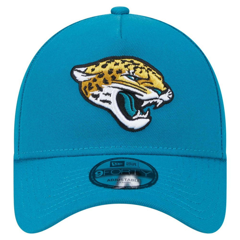 Jacksonville Jaguars New Era A-Frame 9FORTY Adjustable Hat Teal