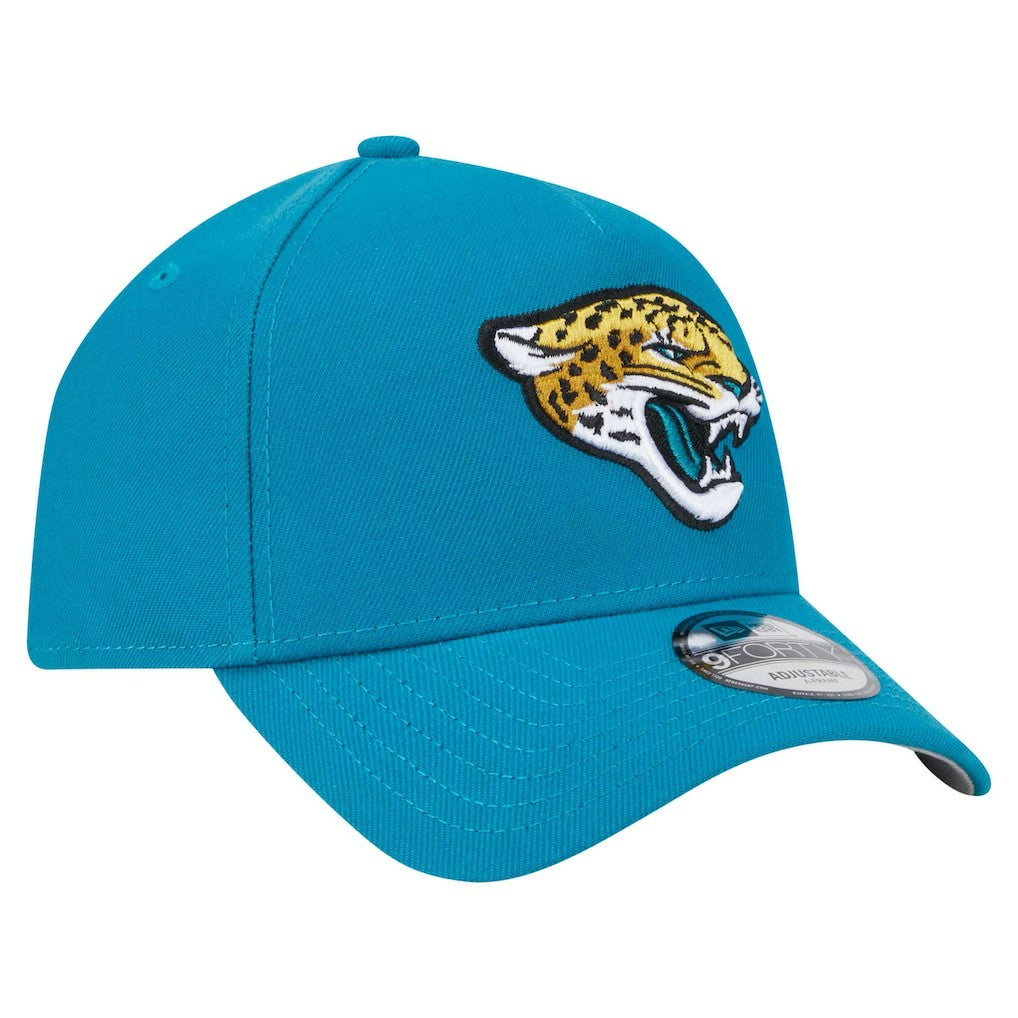 Jacksonville Jaguars New Era A-Frame 9FORTY Adjustable Hat Teal
