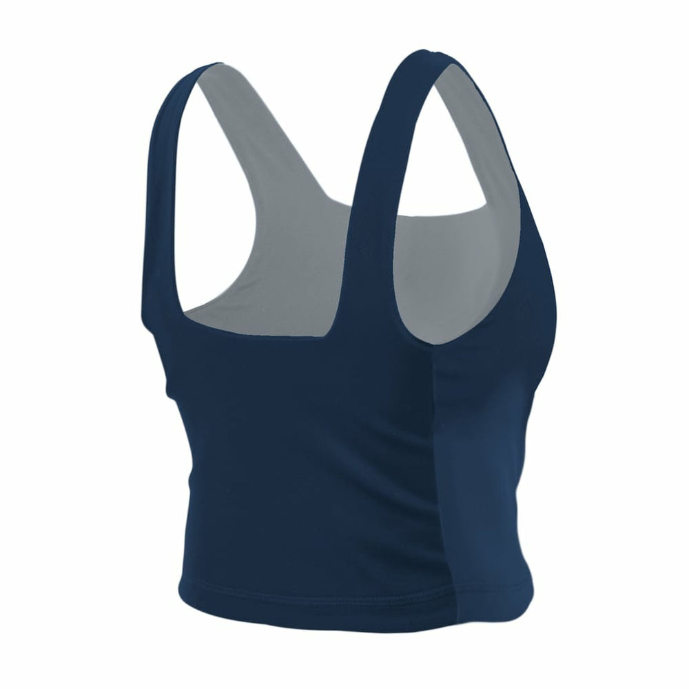 Dallas Cowboys New Era Women's Reversible Cropped Sport Classics Tank Top Navy/Gray