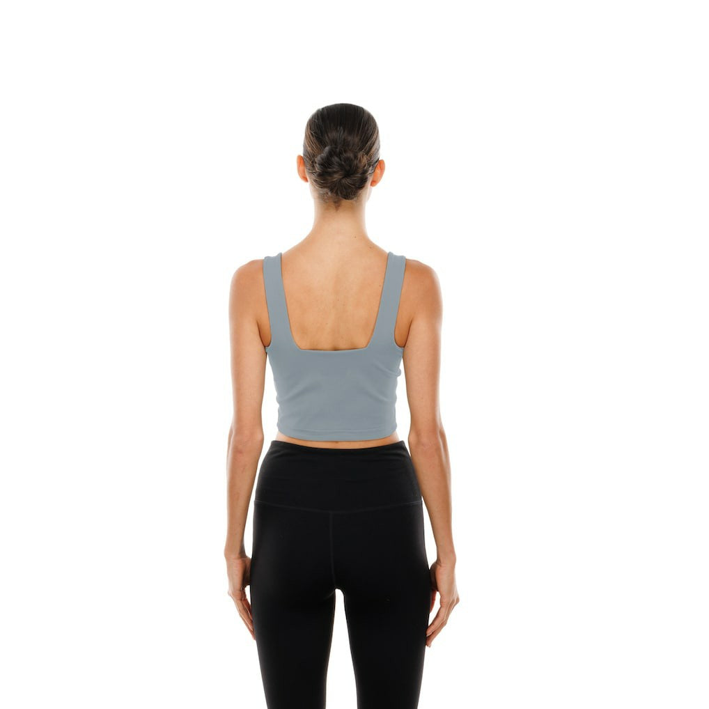 Dallas Cowboys New Era Women's Reversible Cropped Sport Classics Tank Top Navy/Gray