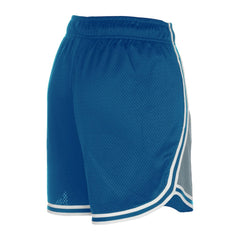 Detroit Lions New Era Women's Sport Classics Mesh Shorts Silver/Blue