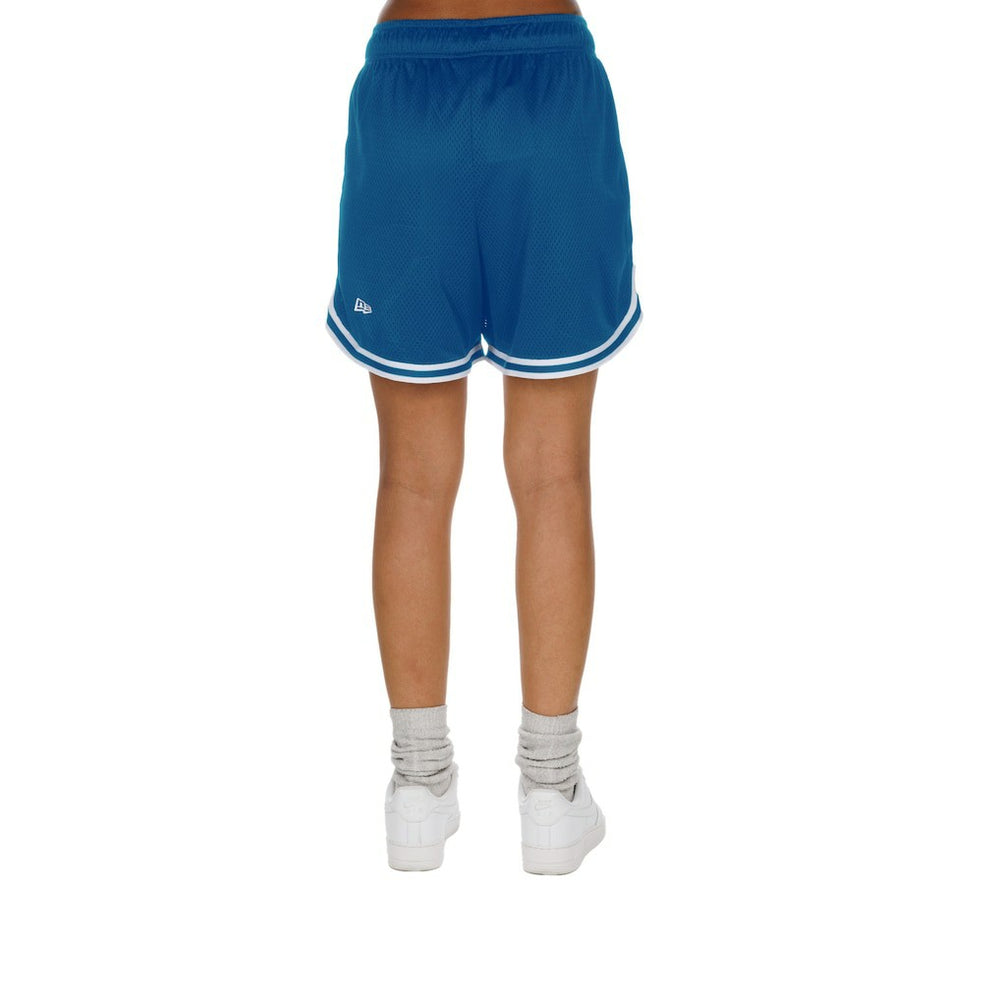 Detroit Lions New Era Women's Sport Classics Mesh Shorts Silver/Blue