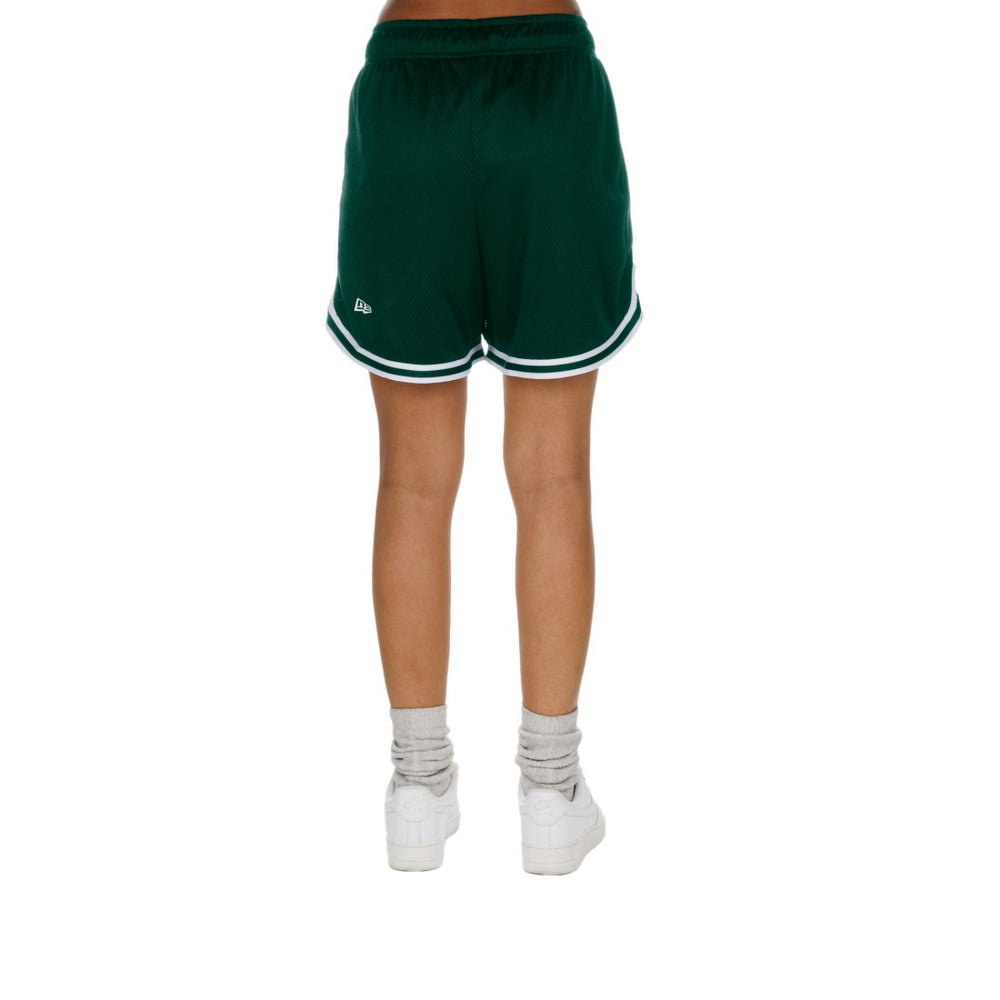 Green Bay Packers New Era Women's Sport Classics Mesh Shorts Gold/Green