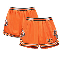 Cincinnati Bengals Chalk Line Court Shorts Orange/Black