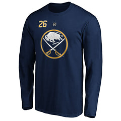 NHL Rasmus Dahlin Buffalo Sabres Fanatics Authentic Stack Name & Number T-Shirt - Navy
