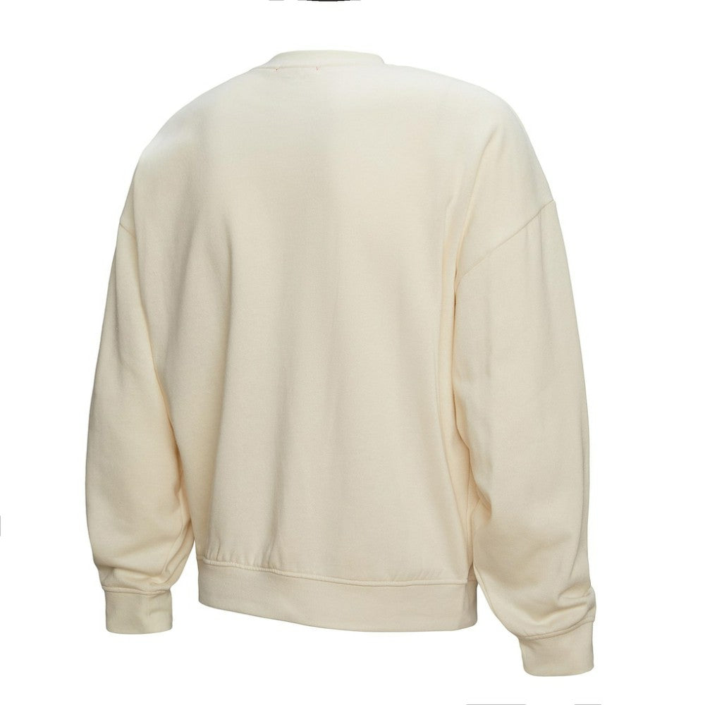 NHL Dallas Stars Mitchell & Ness Women's Logo 3.0 Pullover Sweatshirt - Cream
