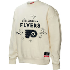 NHL Philadelphia Flyers Mitchell & Ness Women's Logo 3.0 Pullover Sweatshirt - Cream