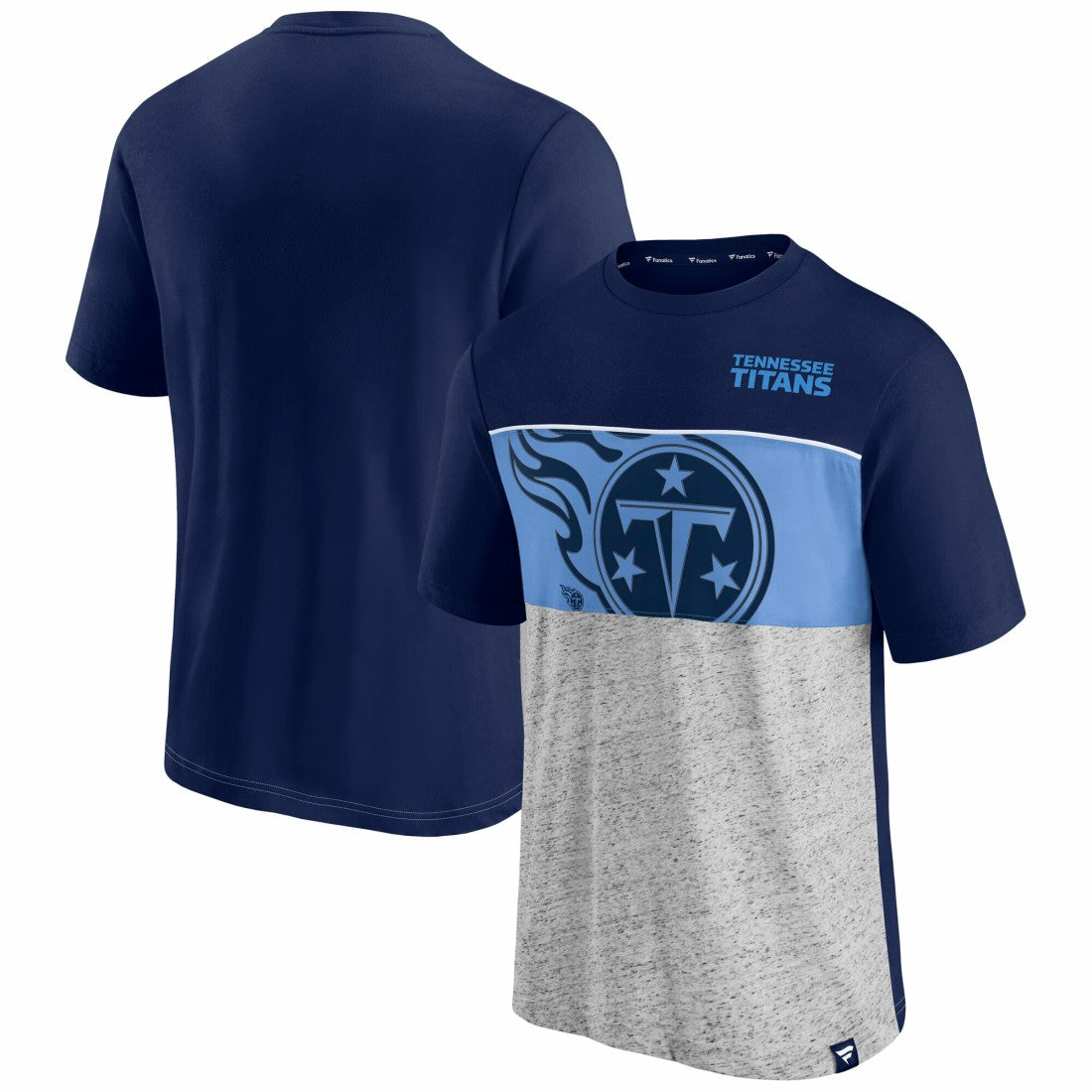 Tennessee Titans Colorblock T-Shirt Navy