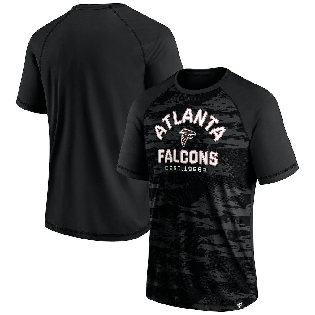 Atlanta Falcons Hail Mary Raglan T-Shirt Black