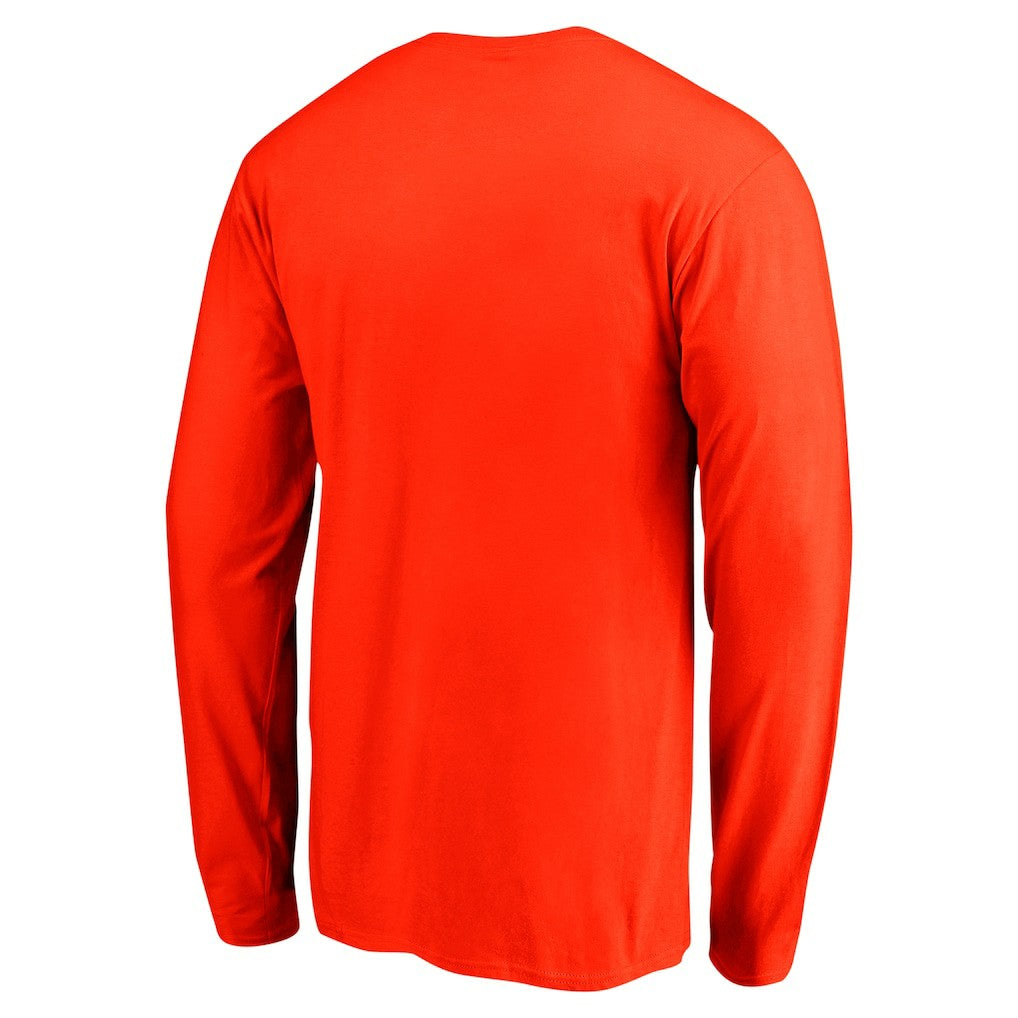 Cleveland Browns Team Arc Knockout Long Sleeve T-Shirt Orange