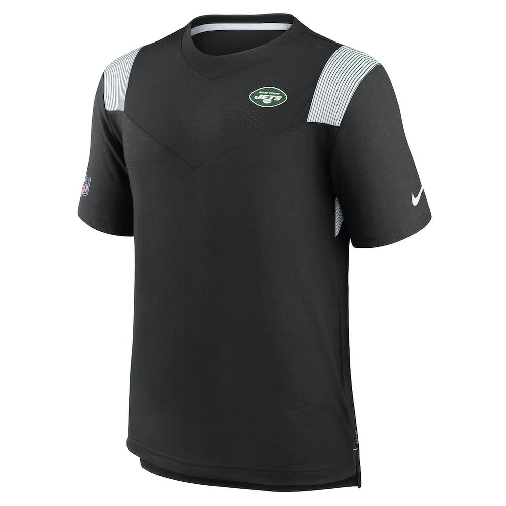 New York Jets Sideline Tonal Logo Performance Player T-Shirt Black
