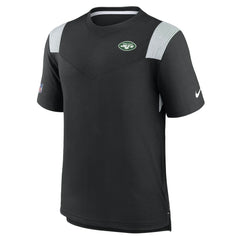 New York Jets Sideline Tonal Logo Performance Player T-Shirt Black