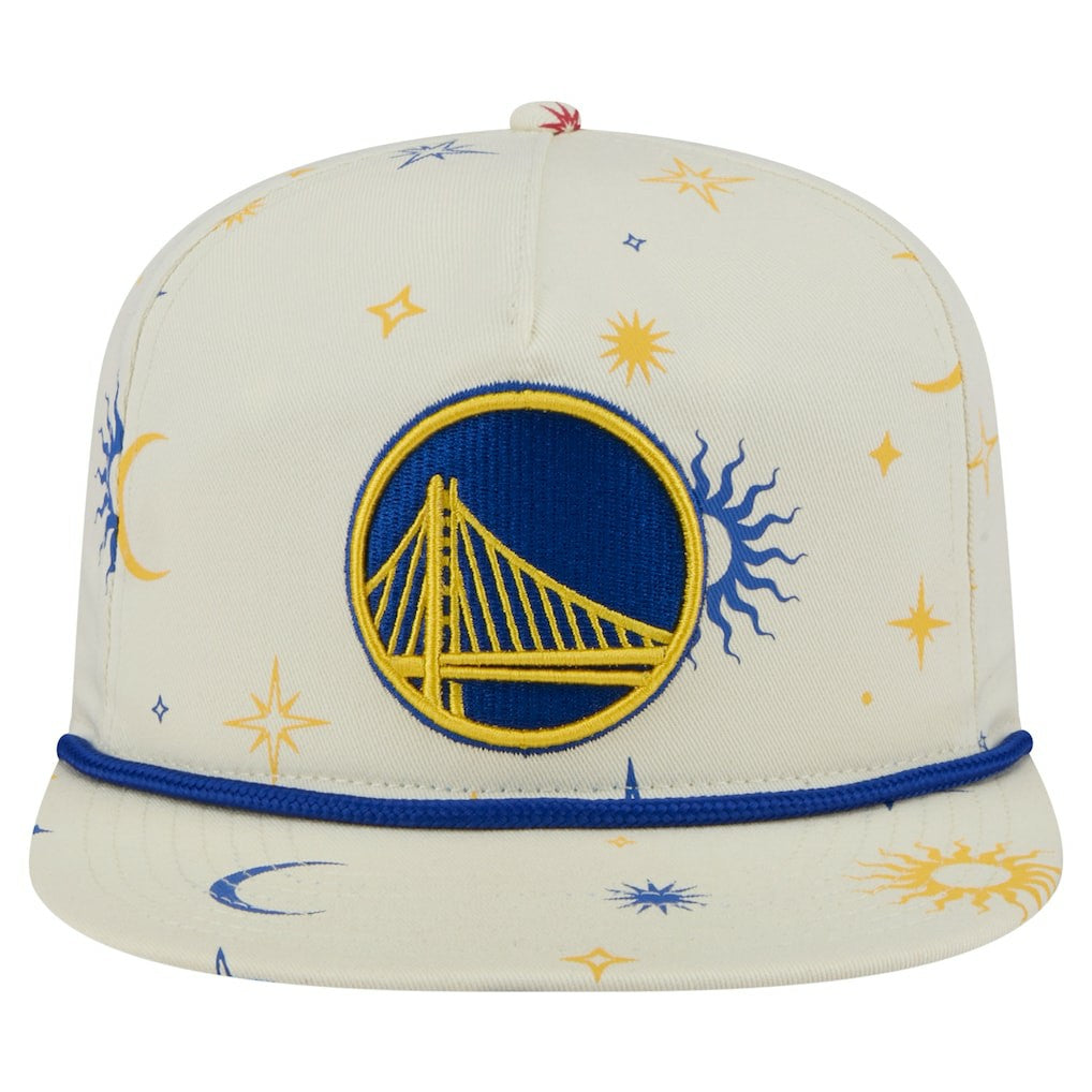 Golden State Warriors Lunar Golfer Snapback Hat Cream