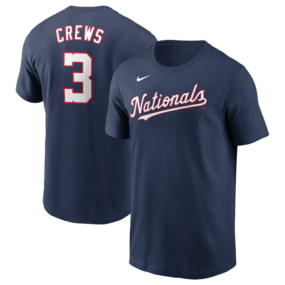Dylan Crews Washington Nationals Nike Fuse Name & Number T-Shirt - Navy T-shirts
