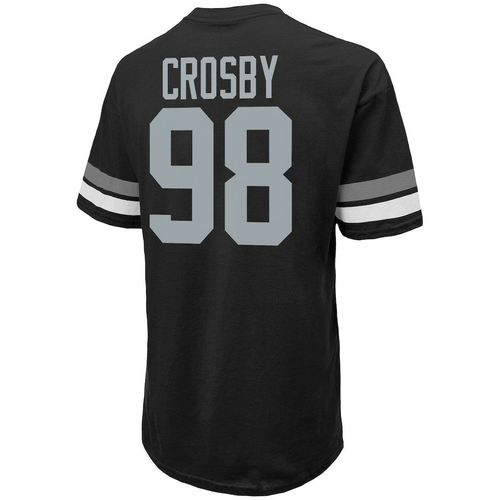 Maxx Crosby Las Vegas Raiders Majestic Threads Name & Number Oversize Fit T-Shirt Black