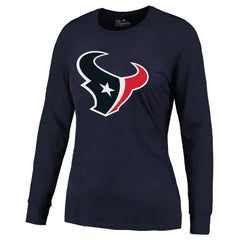 C.J. Stroud Houston Texans Majestic Threads Women's Player Name & Number Long Sleeve T-Shirt Navy
