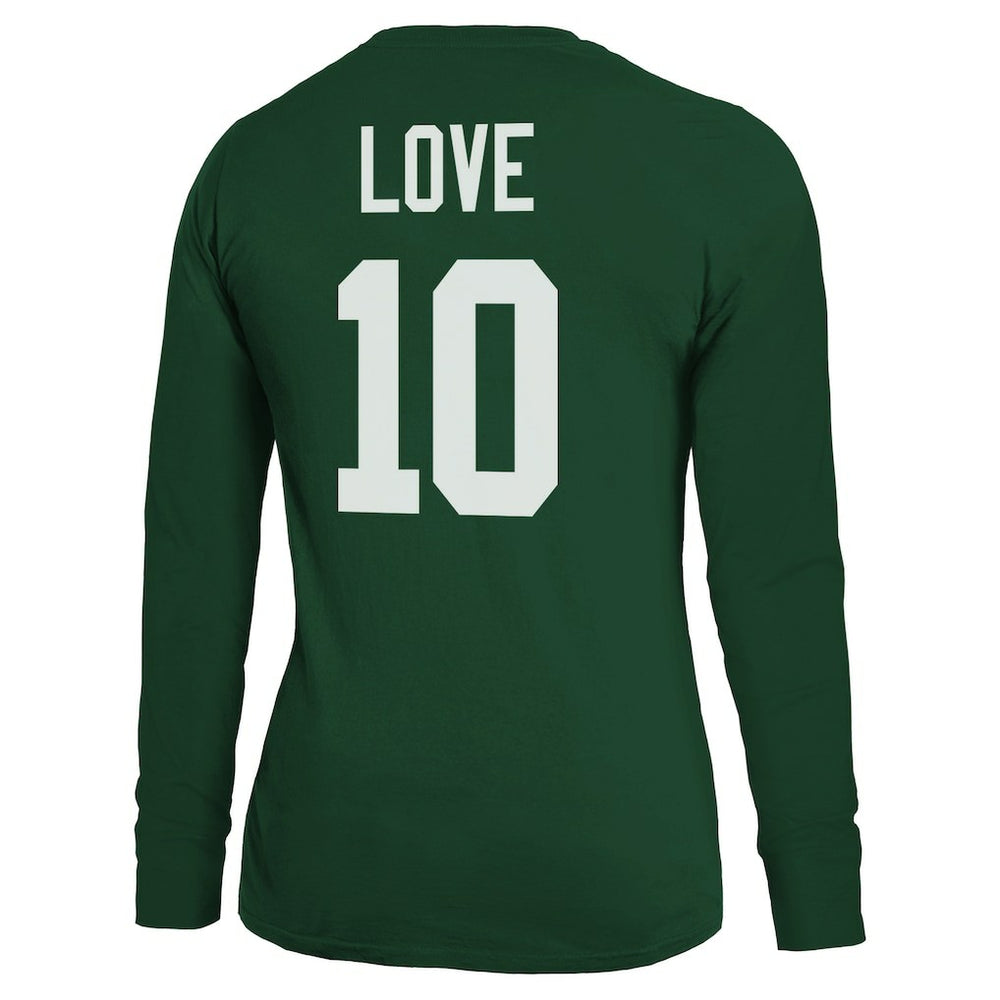 Jordan Love Green Bay Packers Majestic Threads Women's Name & Number Long Sleeve T-Shirt Green