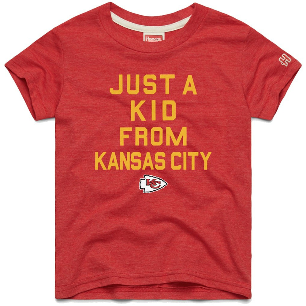 Kansas City Chiefs Homage Youth Just a Kid Tri-Blend T-Shirt Red