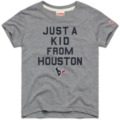 Houston Texans Homage Youth Just a Kid Tri-Blend T-Shirt Gray