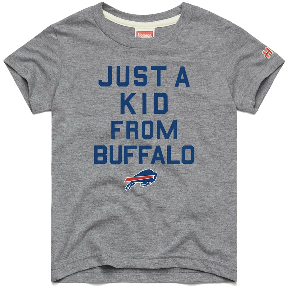 Buffalo Bills Homage Youth Just a Kid Tri-Blend T-Shirt Gray