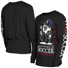 USMNT New Era Old School Sport Long Sleeve T-Shirt Black