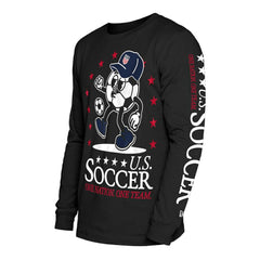 USMNT New Era Old School Sport Long Sleeve T-Shirt Black