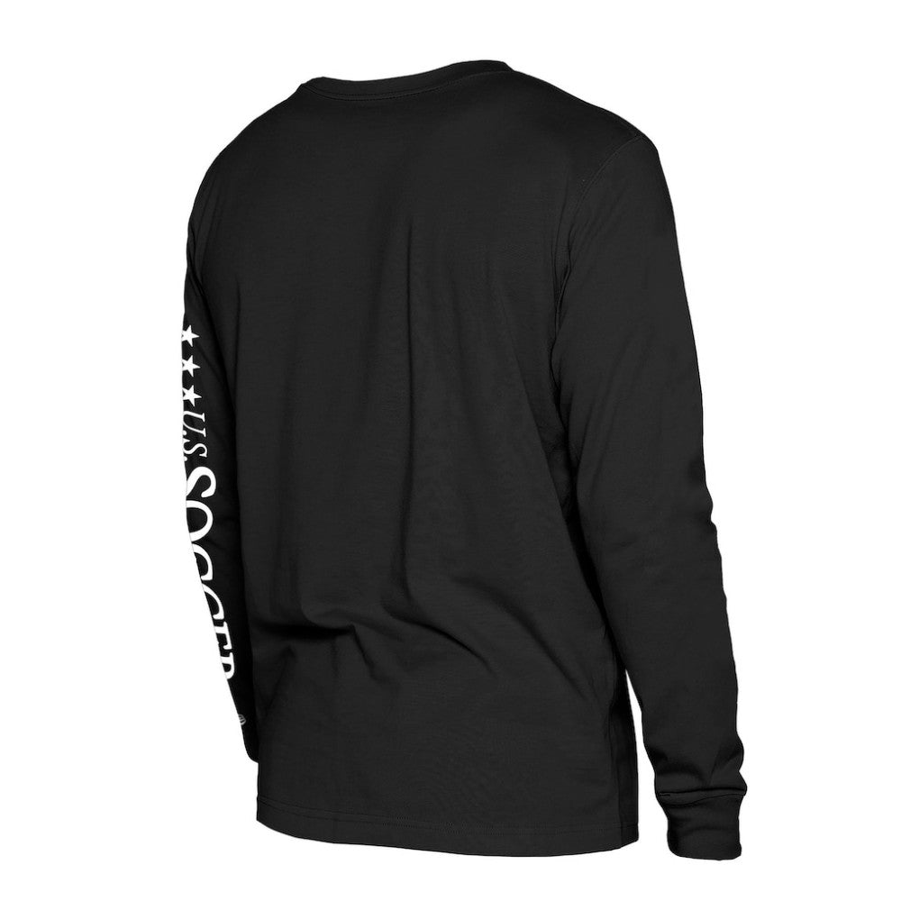 USMNT New Era Old School Sport Long Sleeve T-Shirt Black