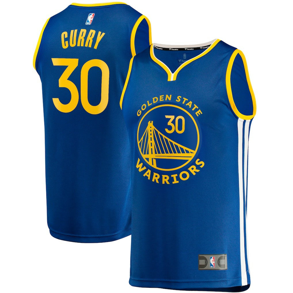 Stephen Curry Golden State Warriors Fast Break Replica Jersey Icon Editi- Royal