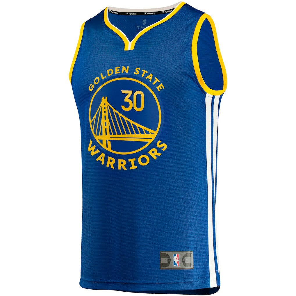 Stephen Curry Golden State Warriors Fast Break Replica Jersey Icon Editi- Royal